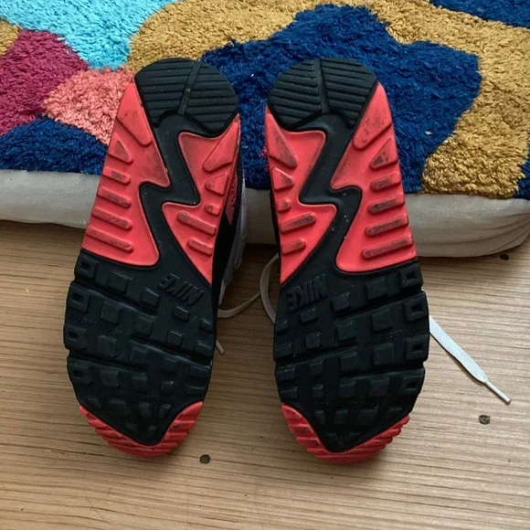 Nike Air Max Sneakers in White, Black, and Red - Picture 5 of 11